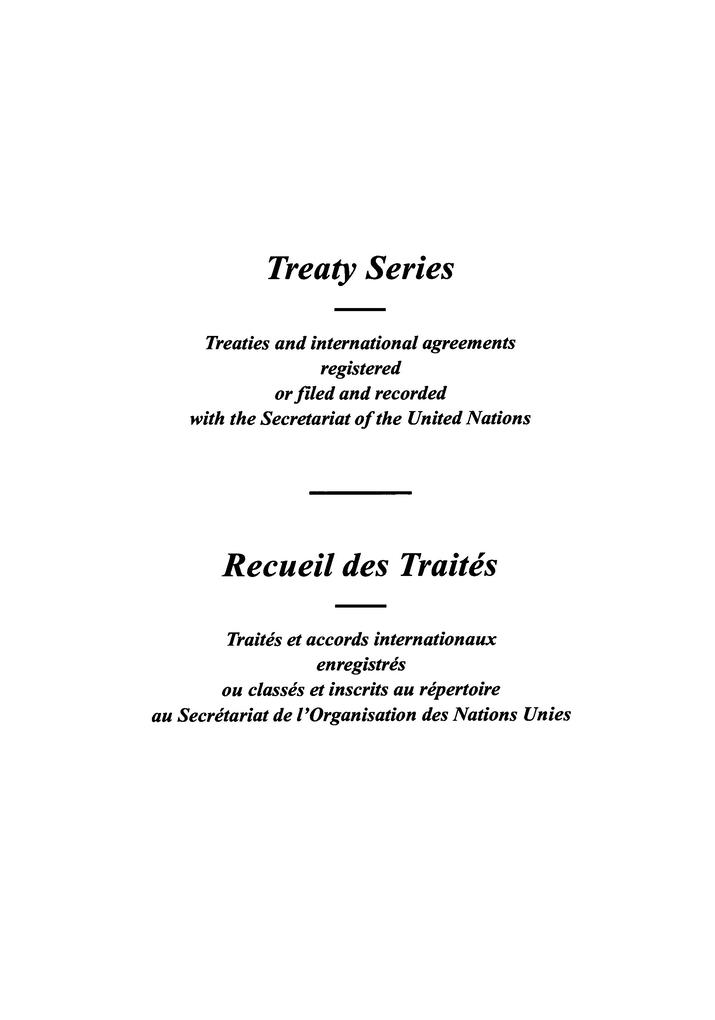 Treaty Series 1720 / Recueil des Traités 1720
