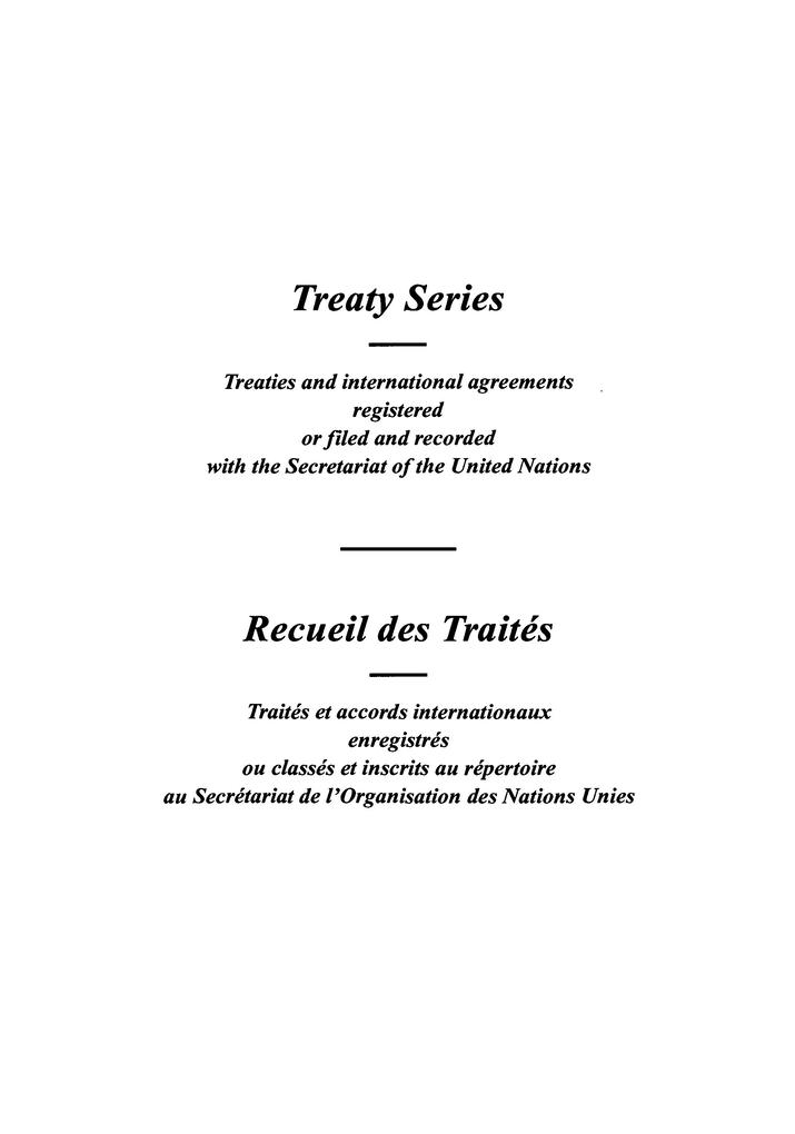 Treaty Series 1755 / Recueil des Traités 1755