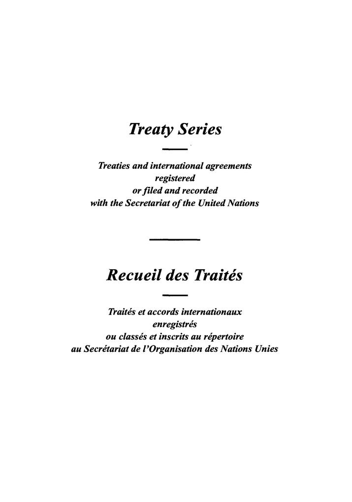 Treaty Series 1731 / Recueil des Traités 1731
