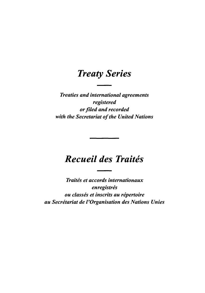 Treaty Series 1710 / Recueil des Traités 1710