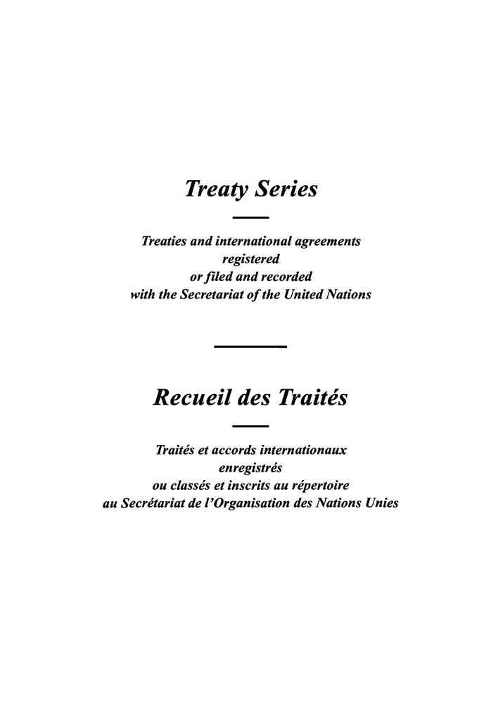 Treaty Series 1749 / Recueil des Traités 1749