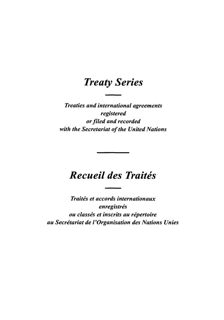 Treaty Series 1783 / Recueil des Traités 1783
