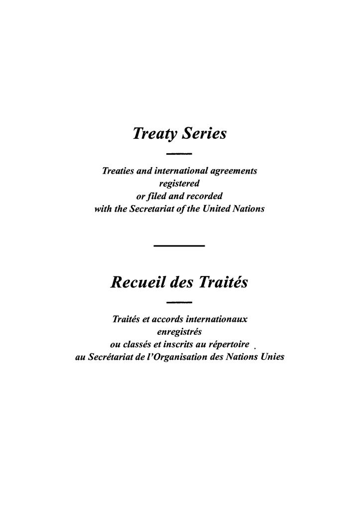 Treaty Series 1683 / Recueil des Traités 1683