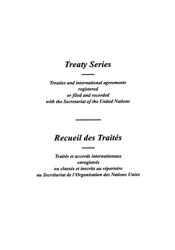 Treaty Series 1695 / Recueil des Traités 1695