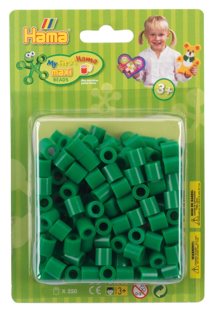 Hama 8510 - Perlen Bügelperlen Maxi 250 Stück grün