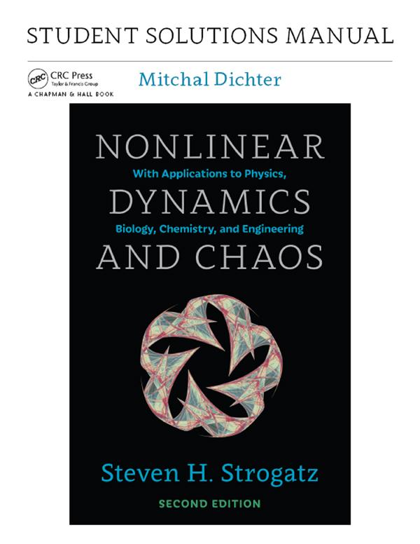Student Solutions Manual for Nonlinear Dynamics and Chaos 2nd edition