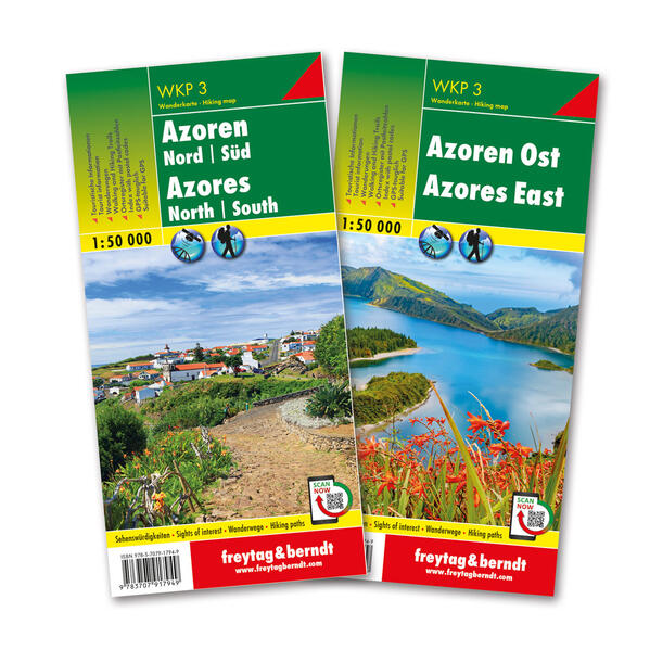 Azoren Wanderkarten-Set 1:50.000 WKP 3