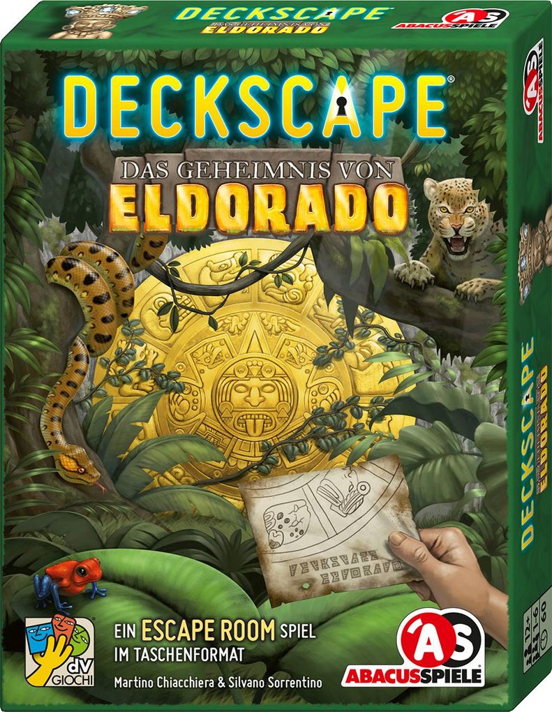 Image of Abacusspiele Deckscape - Das Geheimnis von Eldorado, Escape Room Spiel, Kartenspiel