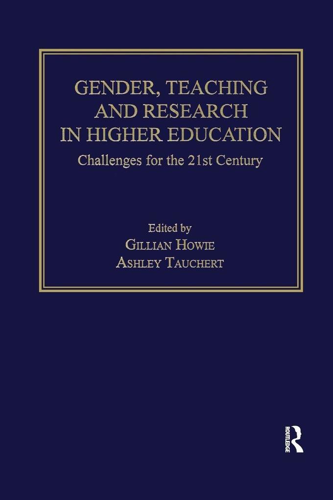 Gender Teaching and Research in Higher Education