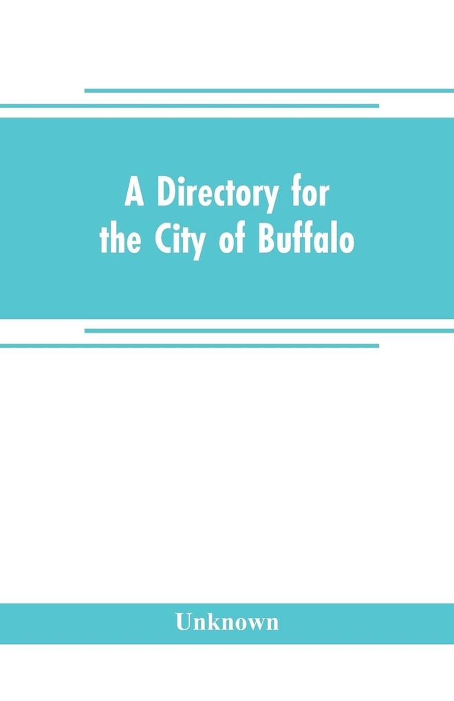 A directory for the city of Buffalo