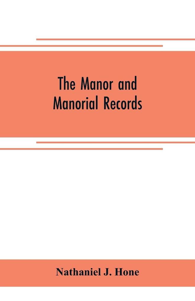 The manor and manorial records