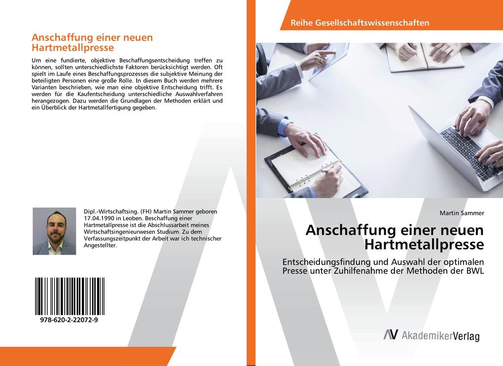 Anschaffung einer neuen Hartmetallpresse