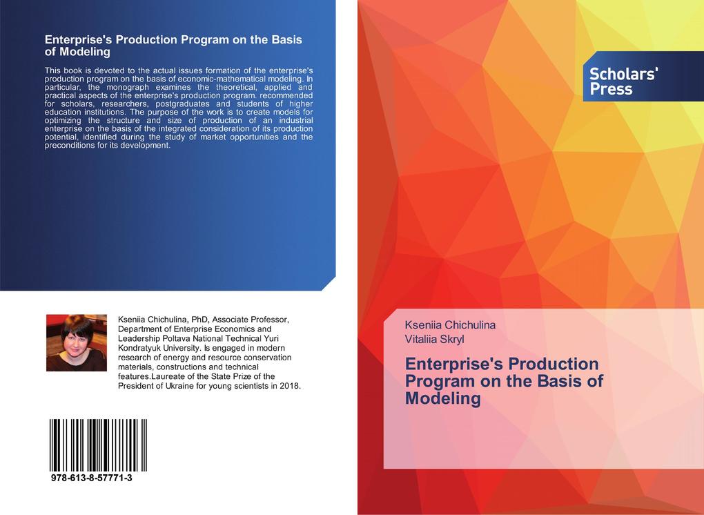 Enterprise‘s Production Program on the Basis of Modeling