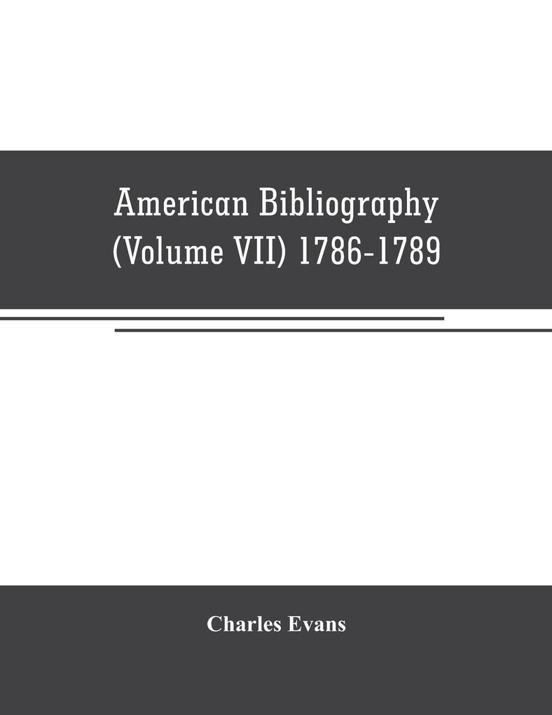 American bibliography