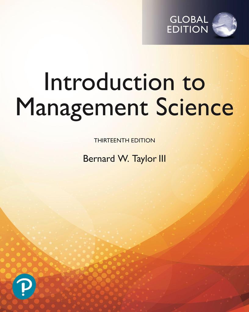 Introduction to Management Science Global Edition