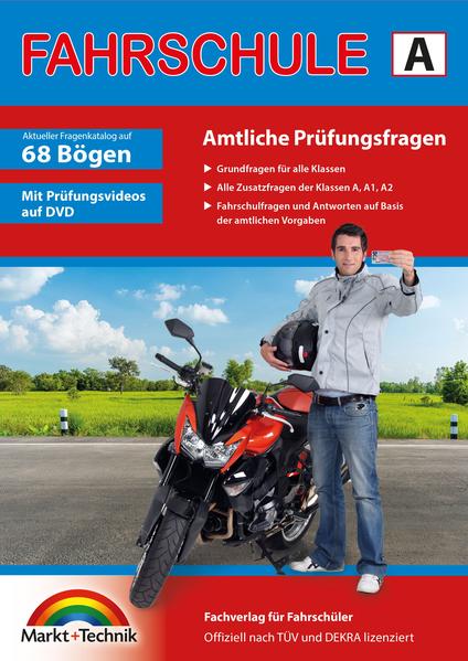 Führerschein Fragebogen Klasse A A1 A2 - Motorrad Theorieprüfung original amtlicher Fragenkatalog auf 70 Bögen