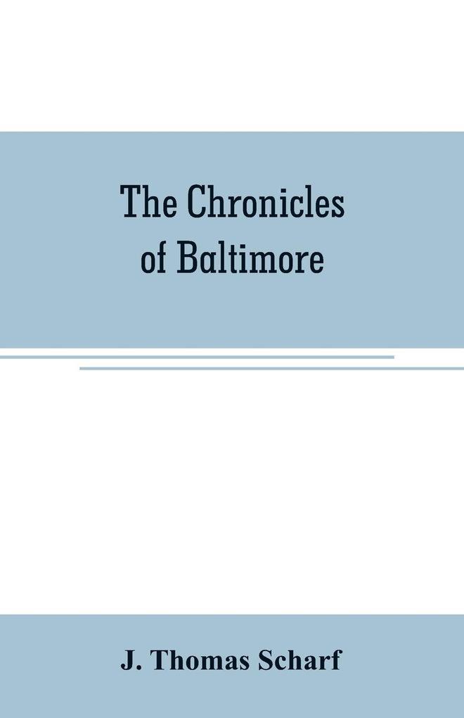 The chronicles of Baltimore