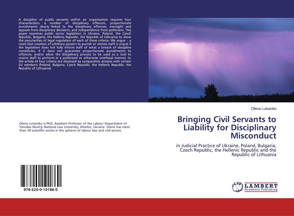 Bringing Civil Servants to Liability for Disciplinary Misconduct
