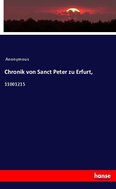 Chronik von Sanct Peter zu Erfurt