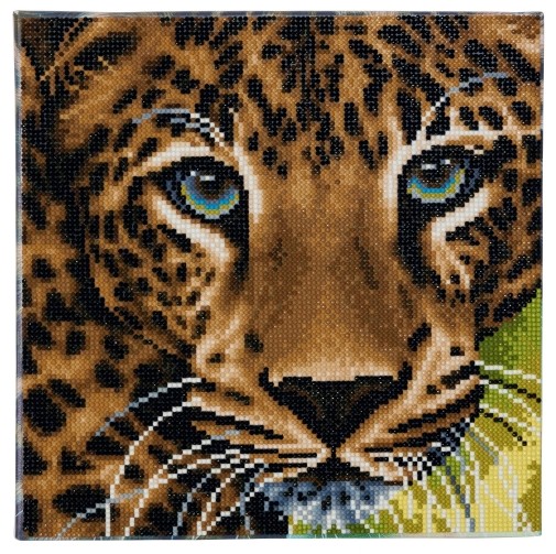 Craft Buddy CAK-A66 - Leopard 30x30cm Crystal Art Kit Diamond Painting
