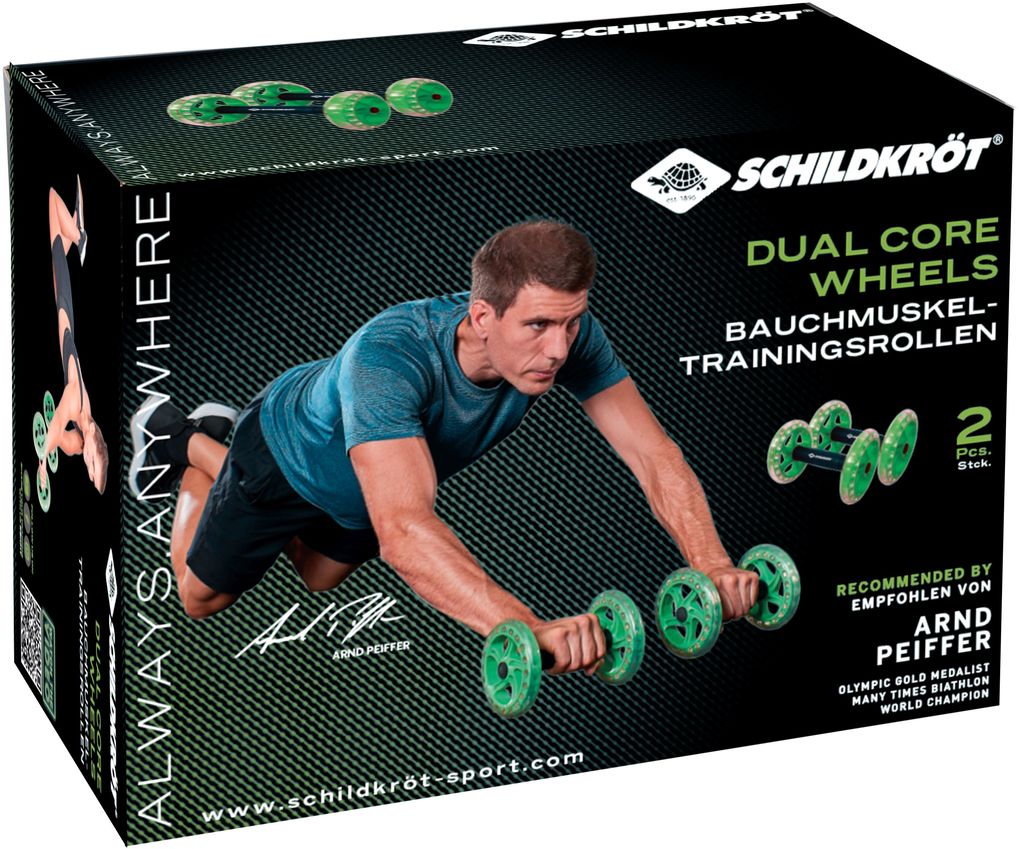 Schildkröt Bauchtrainer "Fitness Dual Core Wheels"