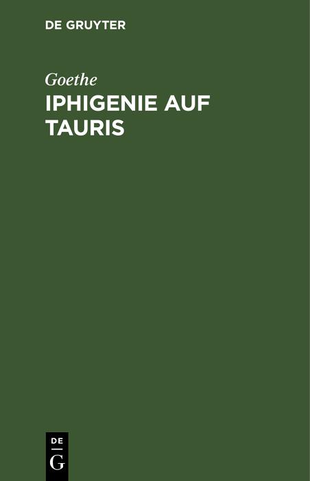 Iphigenie auf Tauris - Goethe