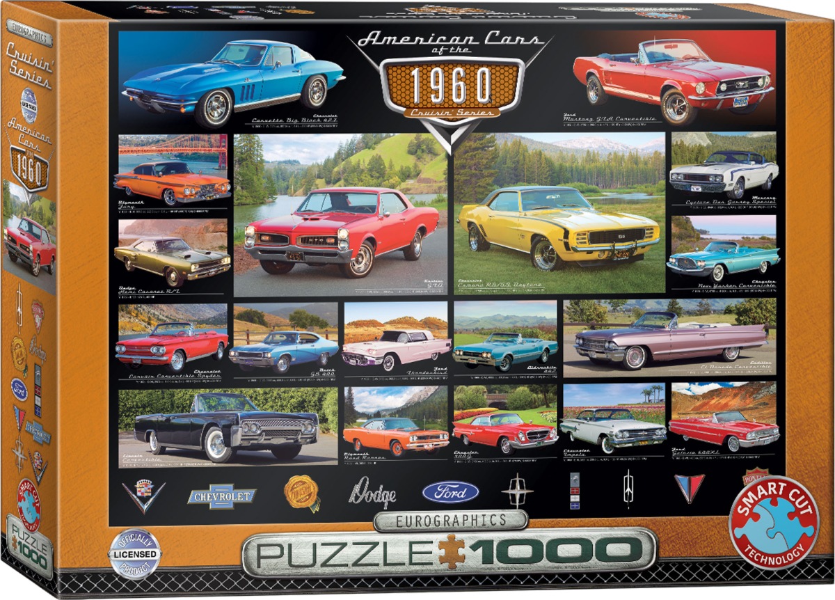 Eurographics 6000-0677 - American Cars of the 1960s Puzzle 1.000 Teile