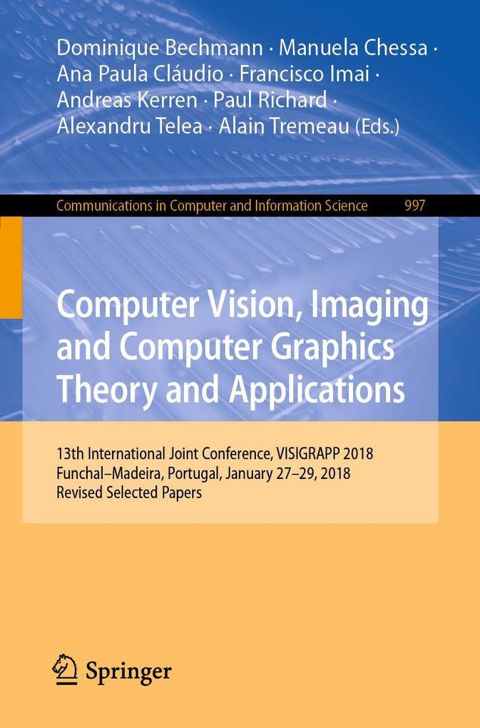 Computer Vision Imaging and Computer Graphics Theory and Applications