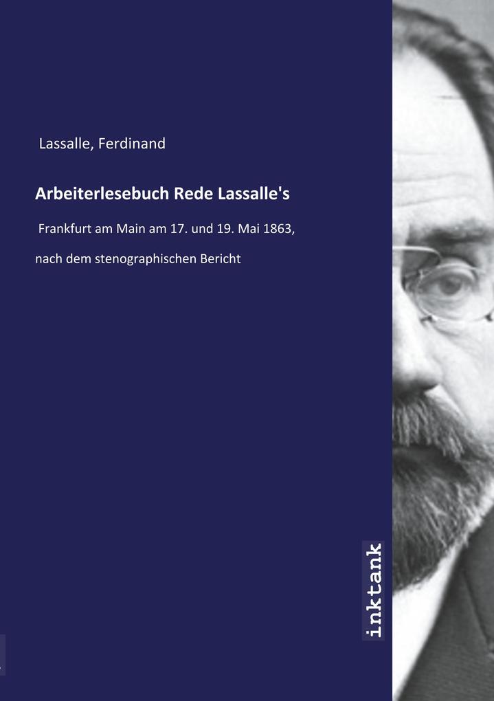 Image of Arbeiterlesebuch Rede Lassalle's