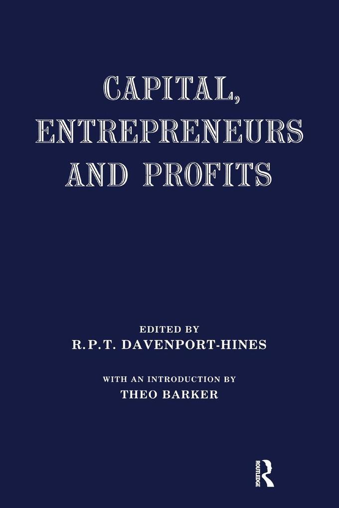 Capital Entrepreneurs and Profits