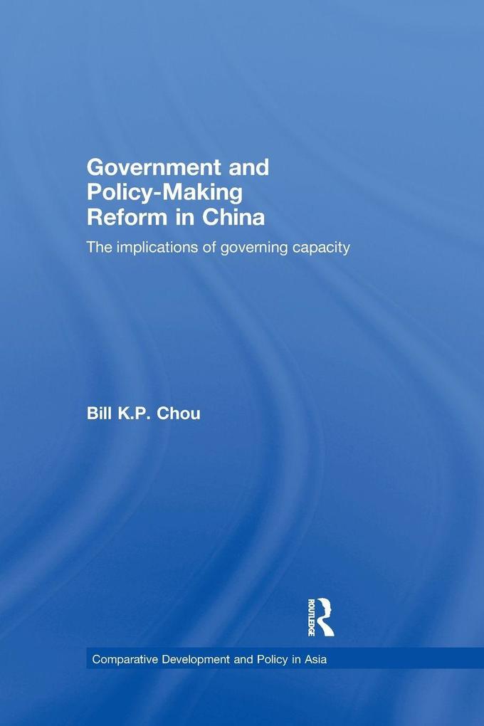 Government and Policy-Making Reform in China