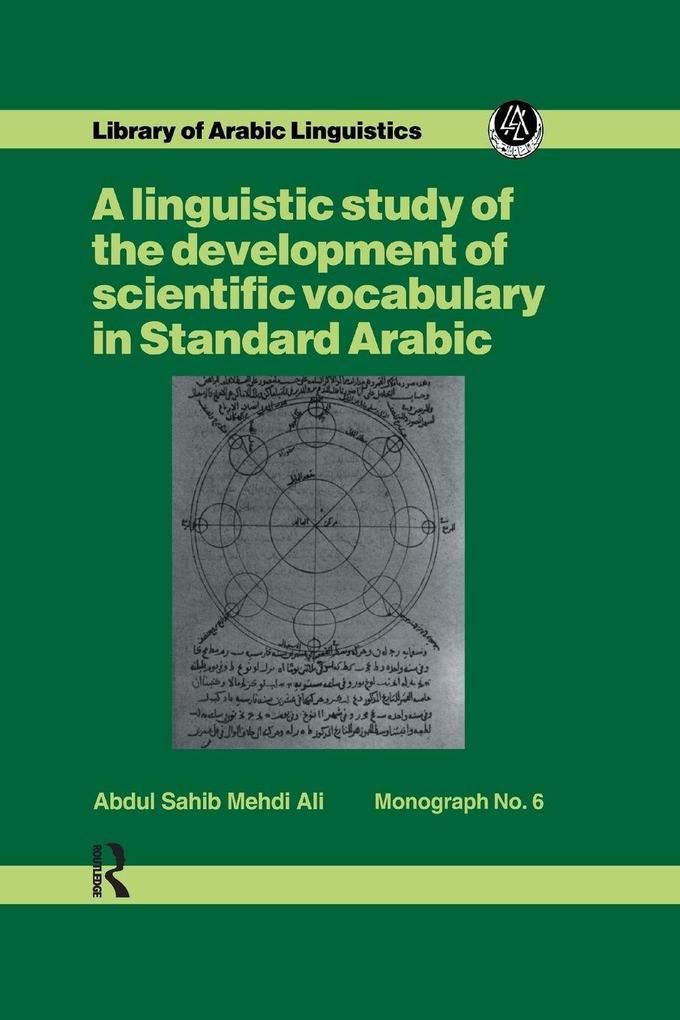 A linguistic study of the development of scientific vocabulary in Standard Arabic
