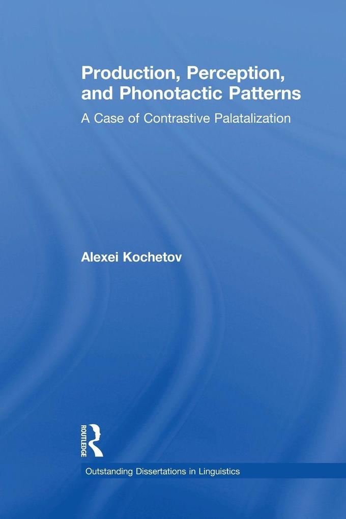 Production Perception and Phonotactic Patterns