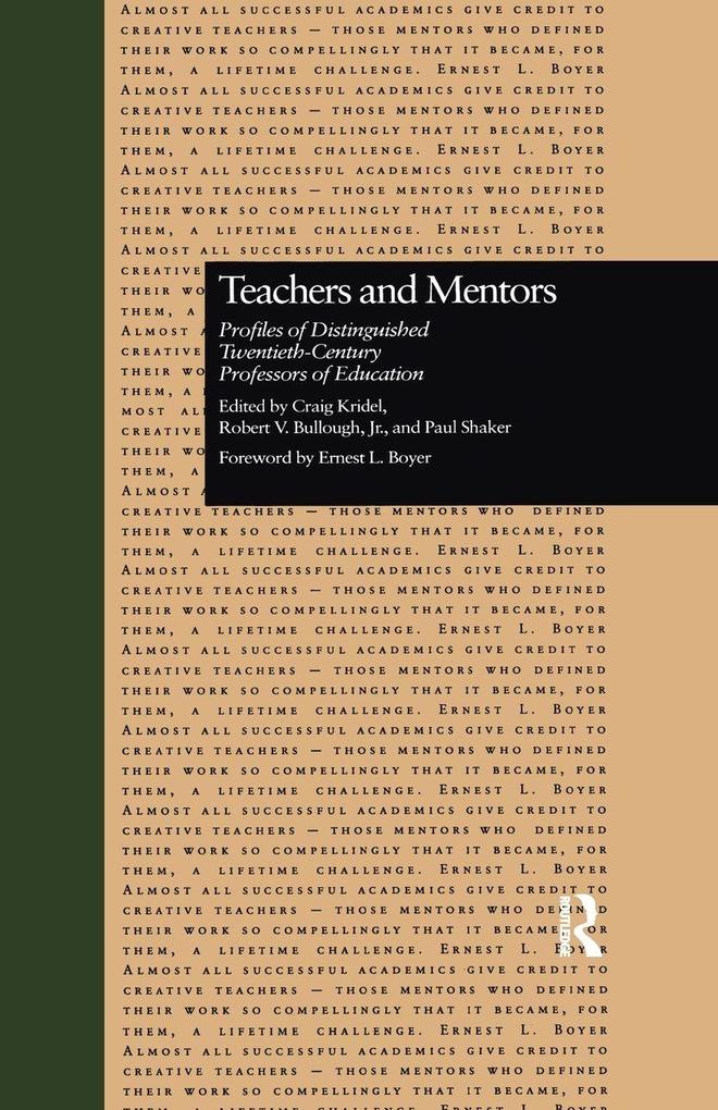 Teachers and Mentors