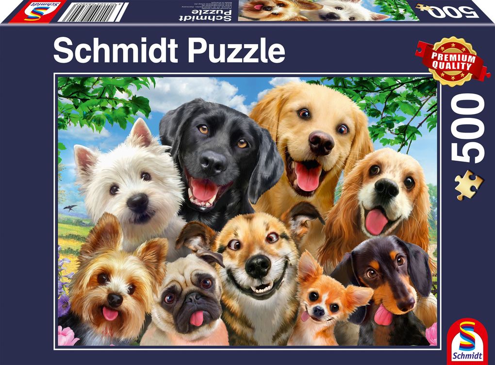 Schmidt Spiele - Hunde-Selfie 500 Teile