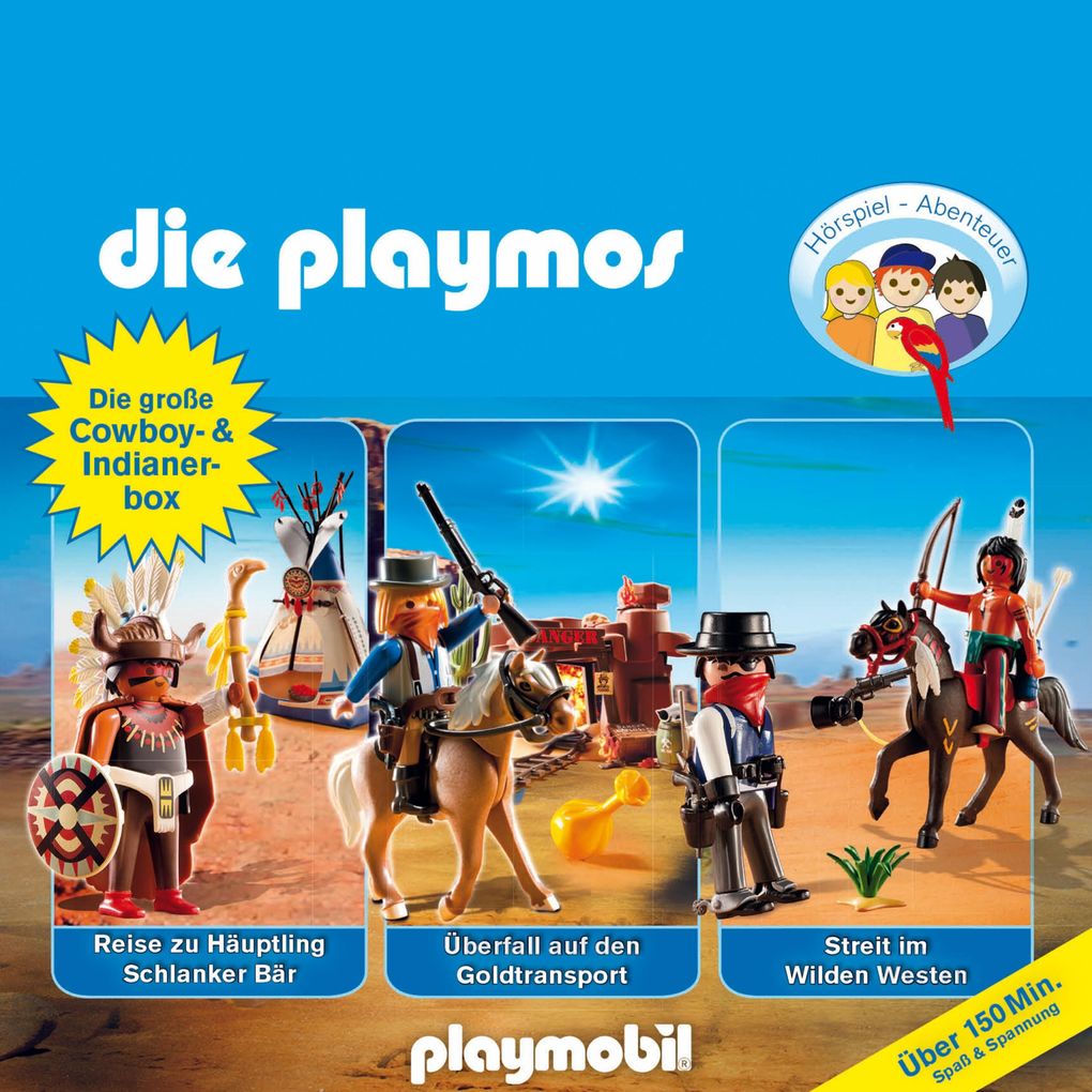 Die Playmos - Das Original Playmobil Hörspiel Die große Cowboy- und Indianer-Box Folgen 21 32 35