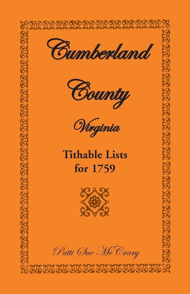 Cumberland County Virginia Tithable Lists for 1759
