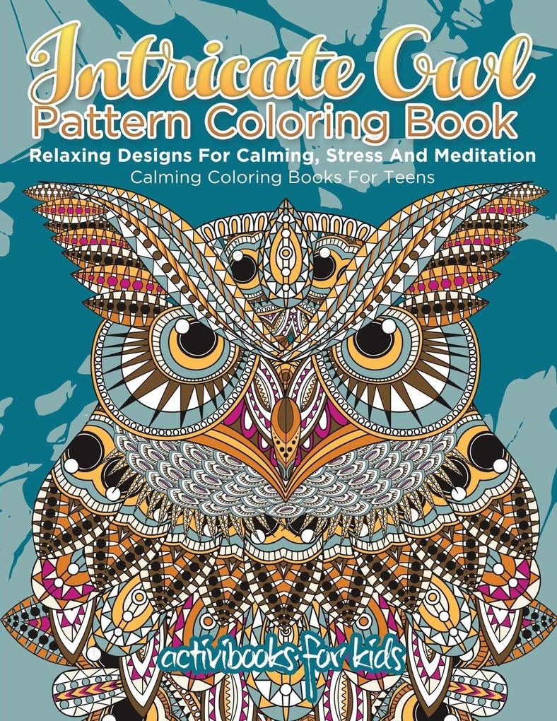 Intricate Owl Pattern Coloring Book
