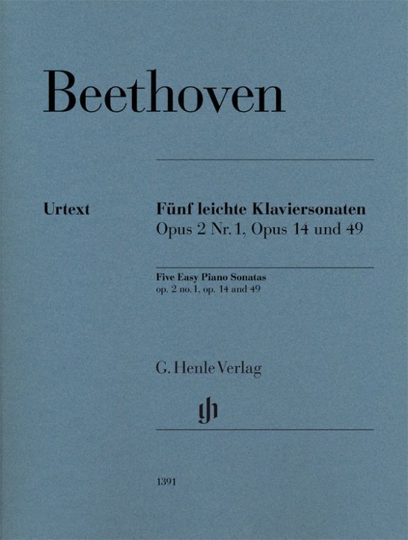 Fünf leichte Klaviersonaten op. 2 Nr. 1 op. 14 und op. 49
