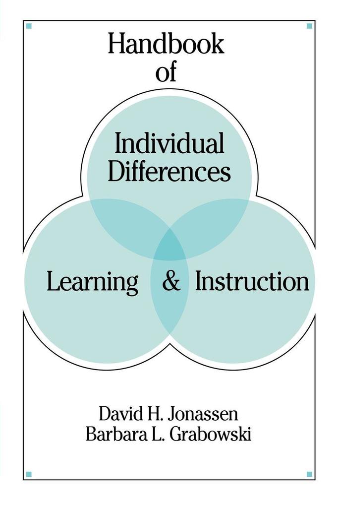 Handbook of Individual Differences Learning and Instruction