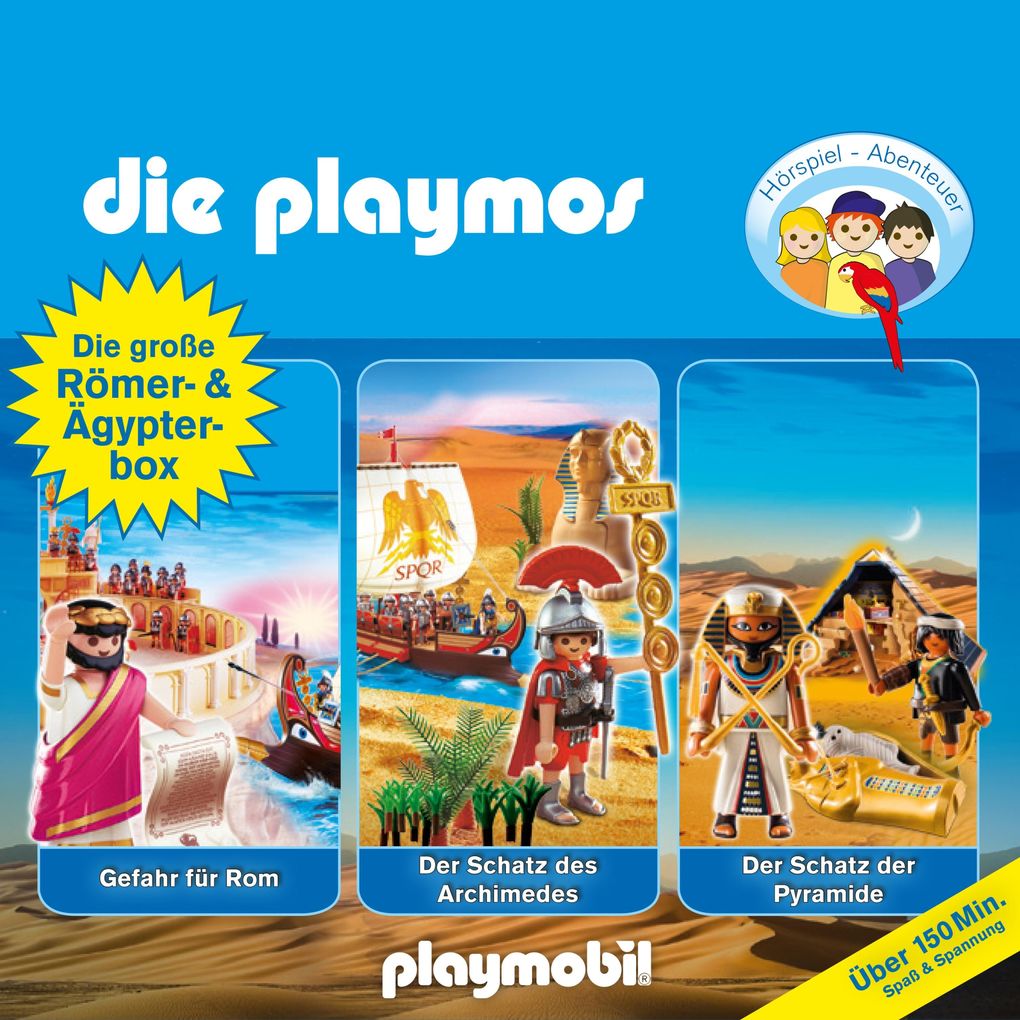 Die Playmos - Das Original Playmobil Hörspiel Die große Römer- und Ägypter-Box Folge 5 18 52