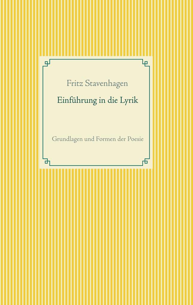 Einführung in die Lyrik