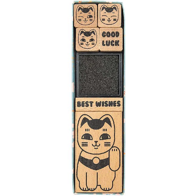 Stempelset Jardin Japonais Winkekatze