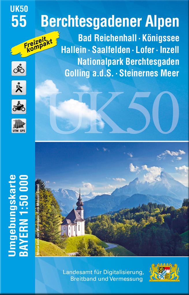 Berchtesgadener Alpen 1 : 50 000 (UK50-55)