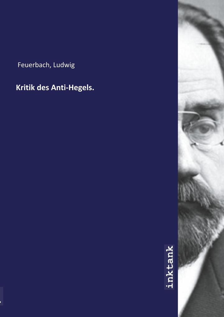 Image of Kritik des Anti-Hegels.