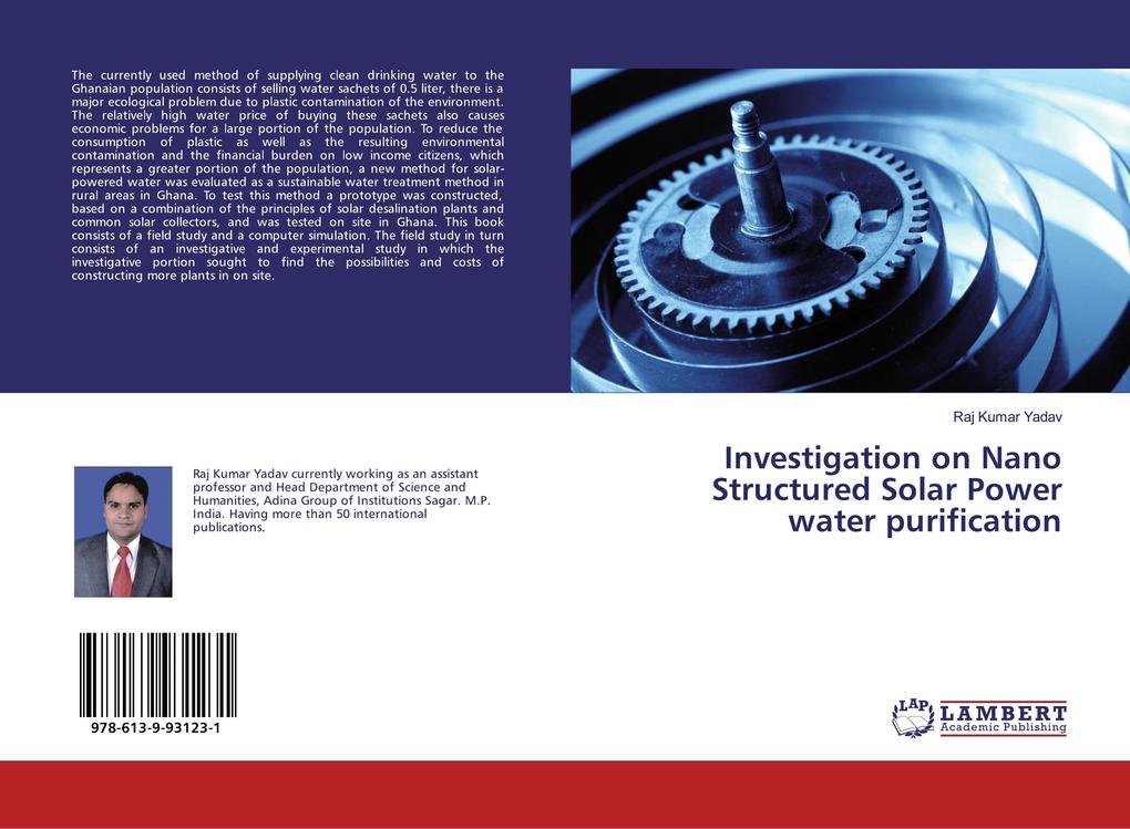 Investigation on Nano Structured Solar Power water purification