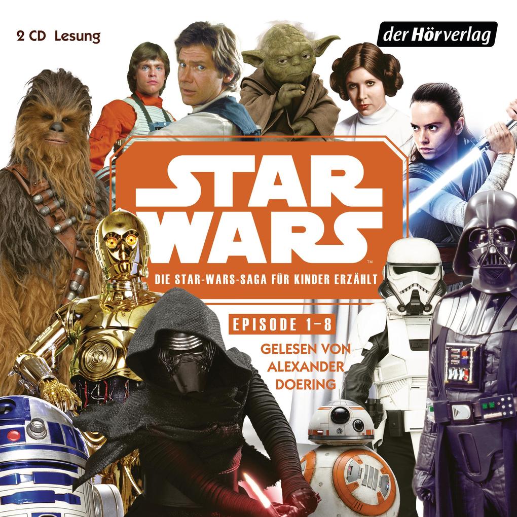 Image of Star Wars - Star Wars-Saga für Kinder erzählt (Episode 1-8) - (CD)