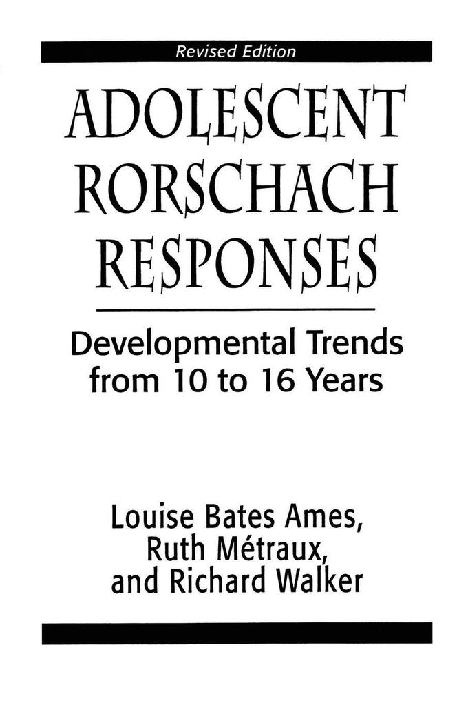 Adolescent Rorschach Responses