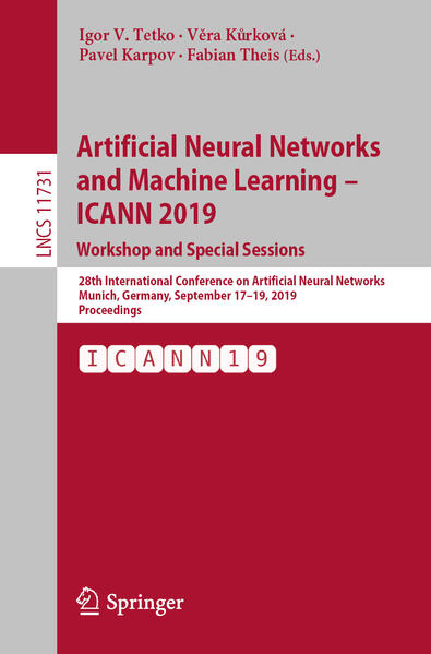 Artificial Neural Networks and Machine Learning ‘ ICANN 2019: Workshop and Special Sessions