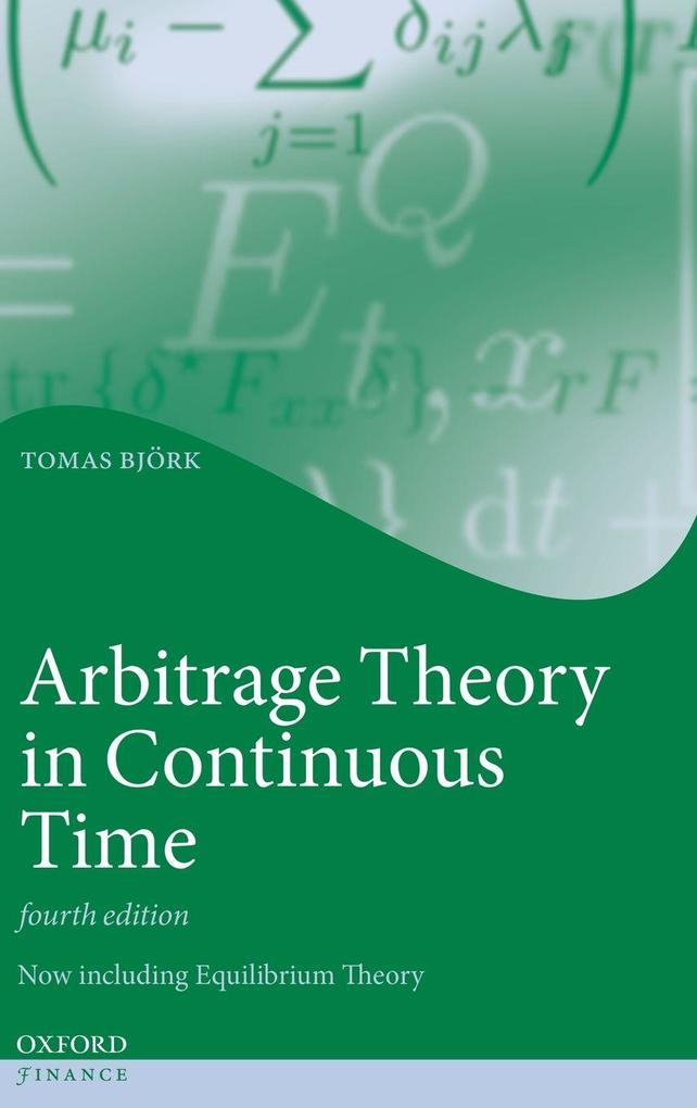 Oxford University Press Arbitrage Theory In Continuous Time